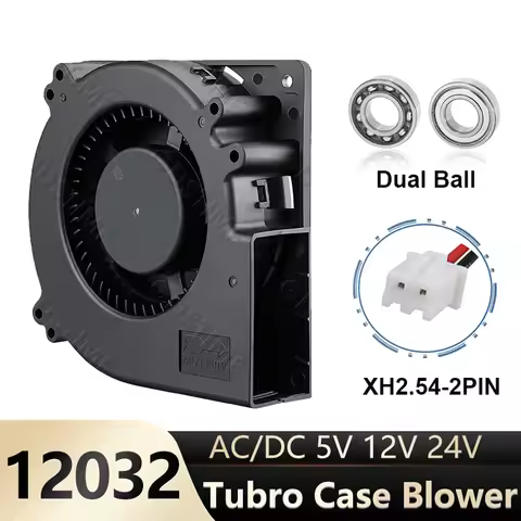 1pcs Gdstime 120mm 12cm Blower Fan 5V 12V 24V 48V 110V 115V 220V 240V 120X120X32mm Ball Computer Rad