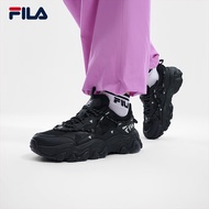 FILA 斐乐官方女鞋FLUID 5复古运动鞋2024夏新款猫爪鞋户外休闲鞋 黑-BK 38