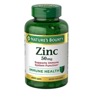 SunplanBountyZinc 50mg, 400 Pieces-50mg Zinc