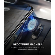 (Allthebest) Ringke Gear Car Mount Magnetic Handphone Holder Car Dashboard Black