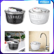 [Etekaxa] Fruit Washer Vegetable Washer Dryer Kitchen Dining Tool Vegetable Drainer Colander Fruit Dryer Drainer for