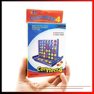 【Ready Stock】MINI Connect 4 In A Line Board Game Kids Educational Toys Puzzle Game Family Entertainm
