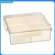 Divided Snack Tray Snack Box Container Large Capacity Food Serving Tray with Secure Seal Lid Perfect