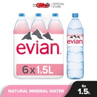 Evian Mineral Water Prestige 1500ml x 6 (MULTIPACK)