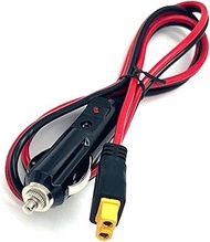 3.3Feet/1m XT60 Connector Extension Cable (14 AWG XT60 to Cigarette Plug)