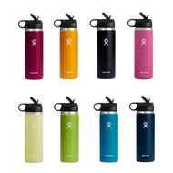 HydroFlask 20oz(591ml)  Wide Mouth Stainless Steel & Vacuum Insulated Water Bottle With Straw Lid