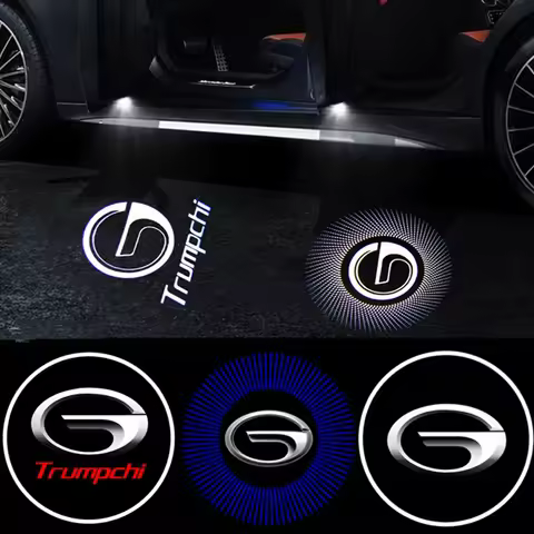 2PCS LED Car Door Welcome Lights for Trumpchi Logo GS7 GS8 M8 GA6 GM6 2019 2020 2021 2022 2023 Laser