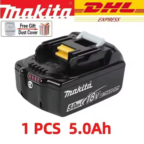 100 Original Makita 6Ah 5Ah for Makita 18V Battery BL1830B BL1850B BL1850 BL1840 BL1860 BL1815 Repla