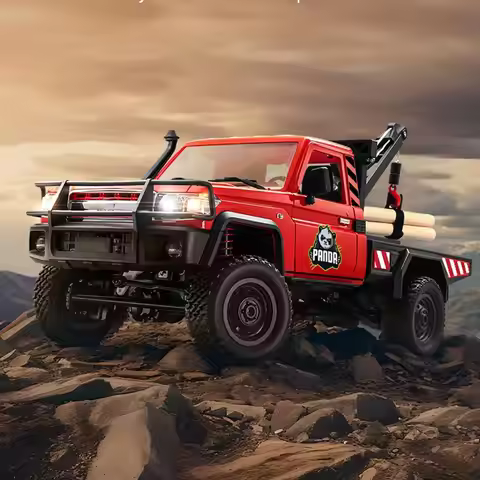 MN82T 1/12 RC Car 4WD Full Scale 2.4G Remote Control Car Off-road Climbing RC Truck Toys As Kids Gif