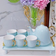 <<Liquidation>> 6-Cup Ceramic Tea Cup Set. Luxury Modern Tea Cup Set.