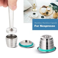 1Pcs Stainless Steel Reusable Coffee Capsule Filter Machine Pod For Nespresso Refillable Coffee Maker Bar Household No Cover