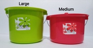 Plastic Arinola/ Plastic Chamber Pot/ Peeing Pot/ Brand: FLOWER (2 Sizes) Random Color