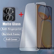 2in1 For Xiaomi Redmi 13C 6.74" 23100RN82L Poco C65 c13 65c 4G Matte Tempered Glass Screen Protector