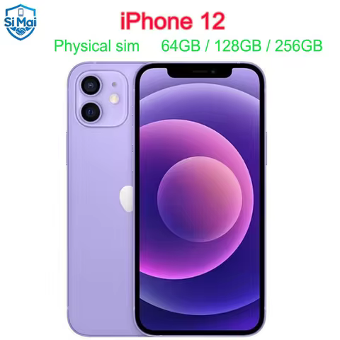 Apple iPhone 12 Smartphone 6.1" Original Unlocked CellPhone Dual Sim Card Slot