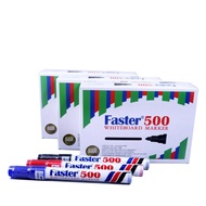 FASTER WHITEBOARD MARKER 500/B500 BLACK / BLUE /RED (12 PCS PER BOX)