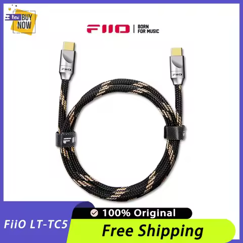 FiiO LT-TC5 USB Silver-plated Pure Copper Audio Data Line Ear Amplifier Digital Audio Switching Cabl
