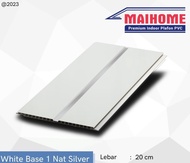 PLAFON MOTIF PVC MAIHOME WHITE BASED 01 DOFF NAT SILVER REGULAR