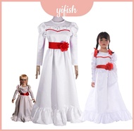 Annabelle Cosplay White Dress - Comfortable Costume for Halloween Fun