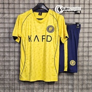 Bộ Thể Thao Đá Banh Al Nassr Vàng SV 2025 Chất Thun Lạnh Phù Hợp Cho Mọi Môn