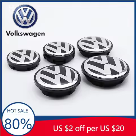 4pcs 63mm 56mm 65mm 70mm Car Styling Wheel Center Cap Hub Covers Badge Accessories For VW Volkswagen