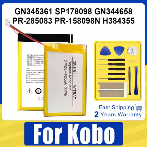 H384355 PR-158098N Battery For Kobo Forma Glo Clara Libra HD Tolino Mini H2O N613 N905 SP178098 KB-N