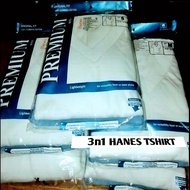 ◫ ◺ ۞ HANES WHITE 3 TSHIRT'S VNECK COTTON