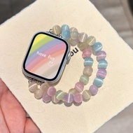 Fashion Rainbow Crystal Stone Bracelet Strap For Apple Watch Series 10 9 8 7 6 5 SE Ultra iWatch 38/