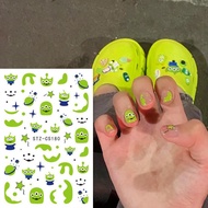 Stiker Kuku 5D Kartun Cartoon Jelly Lucu Sticker Nail Campur Emoji Monster Dekorasi Nail Art Lotso S