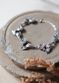 純銀陸蓮花鋯石手鍊