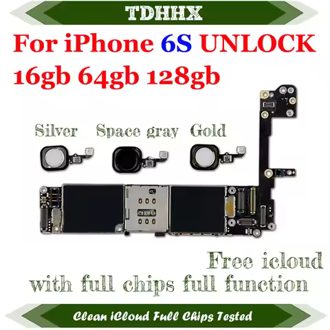 Mainboard with/Without Touch ID - High-Quality For iPhone 6S Replacement Motherboard Main Logic Boar