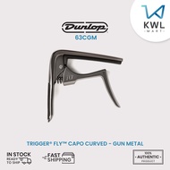 Jim Dunlop 63CGM TRIGGER® FLY™ Capo Melengkung - Warna Gun Metal