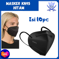 Masker KN95 Hitam dan Putih Original Embos KN95