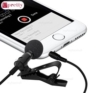 Mini USB Lavalier Microphone - Portable Lapel Mic for PC Phone Camera Laptop