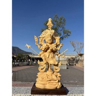 Cypress Carved Filth Temple Decoration Crafts