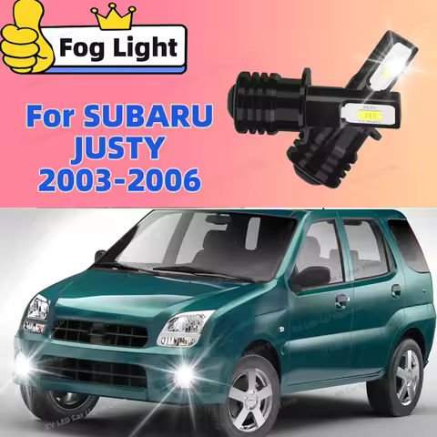 2Pcs Front Fog Lights H3 Accessories Bulb 20000LM Ultra Bright Lamps For SUBARU JUSTY 2003 2004 2005