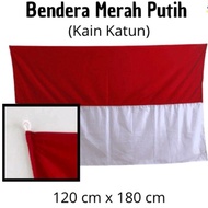 Bendera indonesia besar halus uk 120x180cm bijian