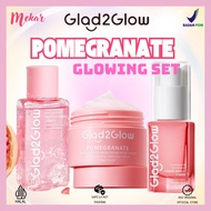 Glad2Glow Pomegranate Niacinamide Brightening Moisturizer | Toner | Serum Serum | G2G Brightening Ma
