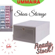 [READY STOCK]Storage Shoes-organizer-home-stackable storage box-shoes box-kasut