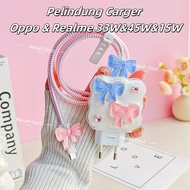 Oppo & Realme 33W & 45W & 15W Charger Cable Protector Adapter Protector Charger Head Protector Charg