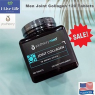 15% Sale!!! EXP.06/26 คอลลาเจน สำหรับผู้ชาย Men Joint Collagen 120 Tablets - Youtheory