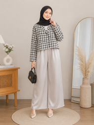New Cardigan Tweed crop import wanita baru/cardigan tweed full puring/cardigan wanita/cardigan tweed