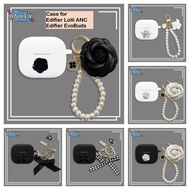 Case for Edifier EvoBuds Protective Silicone Black Camellia Covers Edifier Lolli ANC Bluetooth Earph