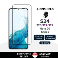 (SG) Lionshield Samsung Tempered Glass Screen Protector, Compatible with S24 Ultra Plus/S23/S22/S21/Note 20