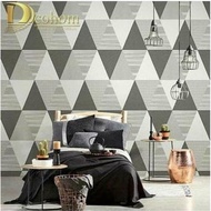 Gray Triangle Wall Wallpaper 8m to 9m x 45cm