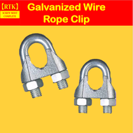 RTK 3mm-8mm per piece Wire Rope Clip Steel Clip GI Cable U Clamp Saddle Wire Rope Card Wire Rope Cla