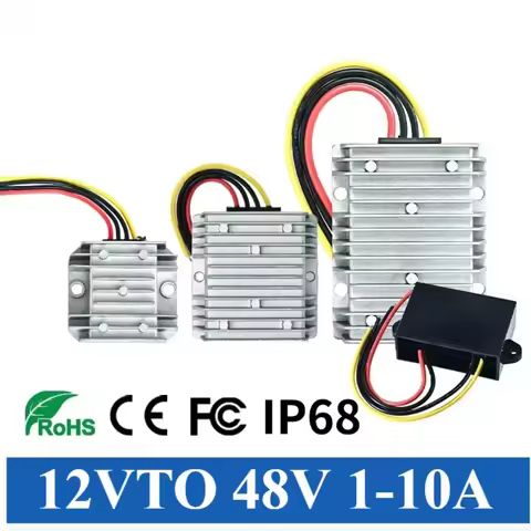 12V to 48V 3A 5A 6A 10A Step Up DC DC Power Converter 12 Volt to 48 Volt Voltage Boost Power Supply 