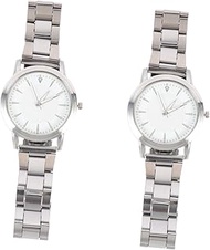 2pcs Luminous Steel Band Watch Smartwatches for Women Wrist Watch for Men Steel Strap Watch Luminous