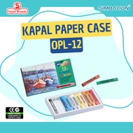 Simbalion Oil Pastel 12 Colors Ship Paper Case OPL-12 - Coloring tools