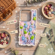 HP (decobytos) PRE-ORDER Decoden Phone Case Casing 田Flower Hanging For All Types Handmade Deco Cream