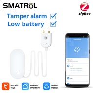 SMATRUL Tuya Zigbee Water Leak Sensor Flooding Detector Smartlife APP Notification Alerts Alarm Home Security Need Gateway SMATRUL Tuya Zigbee Water Leak Sensor Flooding Detector Smartlife APP Notification Alerts Alarm Home Security Need Gateway SMATRUL